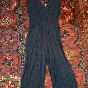 Universal Thread Black Linen Jumpsuit